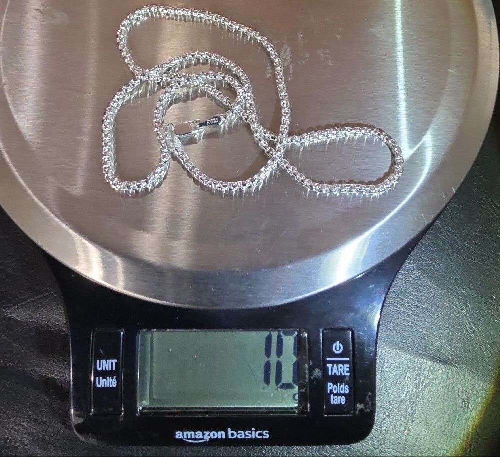 Silver Rolo Necklace - Picture 8 of 9